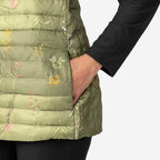 Weekend Ladies Floral Pack Away Gilet (Size 14)- Green