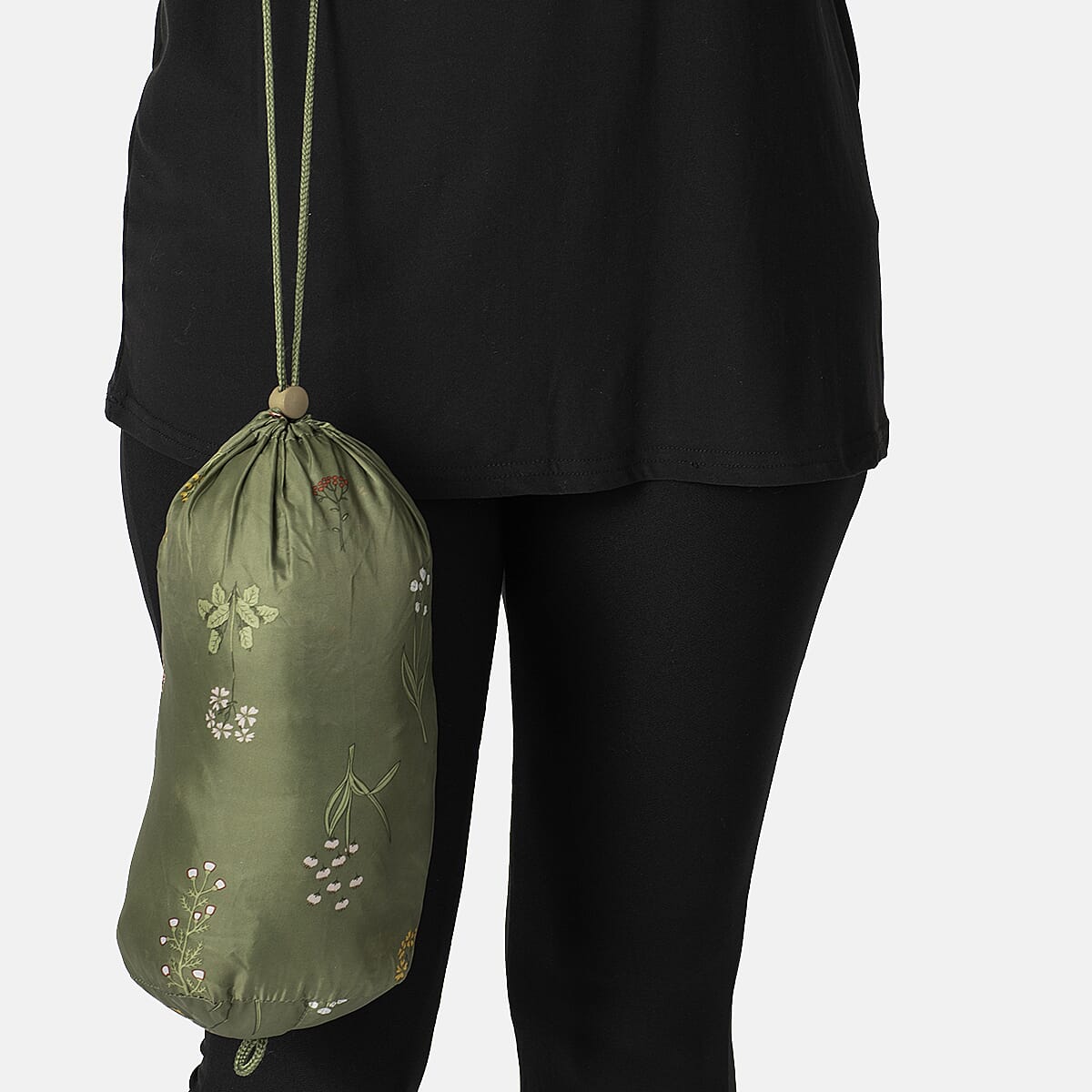 Weekend Ladies Floral Pack Away Gilet (Size 14)- Green