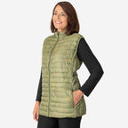 Ladies Floral Pack Away Gilet (Size 18) - Black