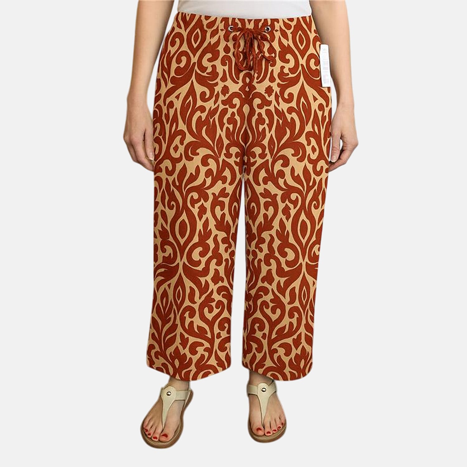 Polyester Woven Jean and Pant-Trouser (Size 1x1 cm) - Red