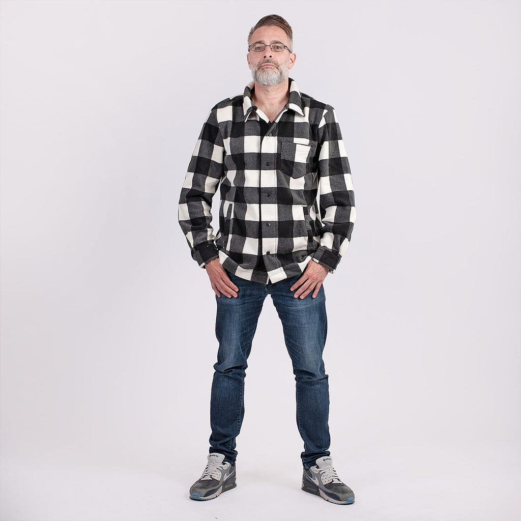 Polyester Woven Jumper (Size 1x1 cm) - Black White