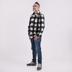 Polyester Woven Jumper (Size 1x1 cm) - Black White