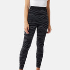 Polyester Zebra Bottom and Legging (Size 1x1 cm) - Black