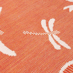 Polypropylene Rug and Door Mat (Size 1x1 cm) - Terracotta