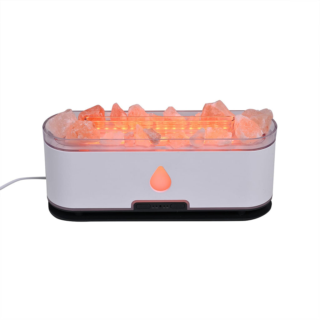 Wellbeing Portable Aroma Diffuser with 10 Pure Essential Oils - Dual Spray, 2-Color LED, Auto Shut-Off (200ml) - White