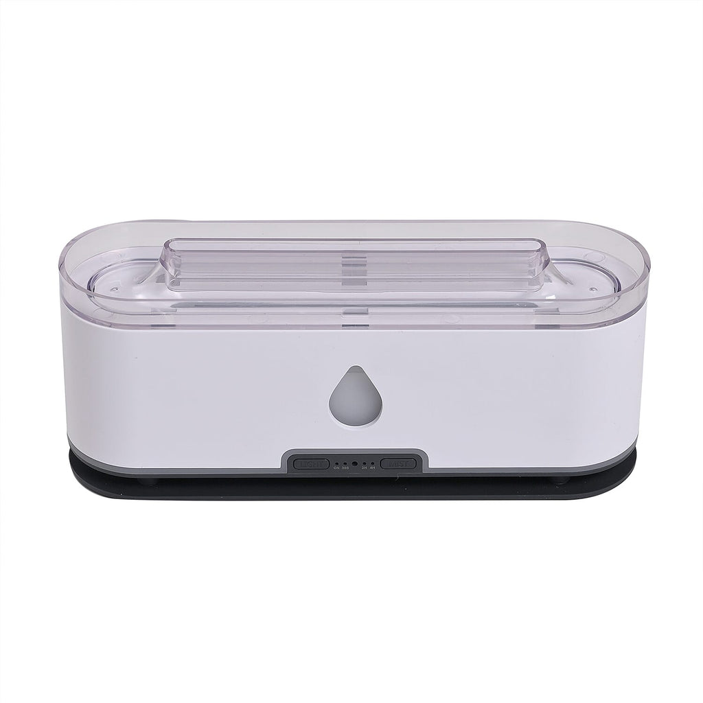 Wellbeing Portable Aroma Diffuser with 10 Pure Essential Oils - Dual Spray, 2-Color LED, Auto Shut-Off (200ml) - White