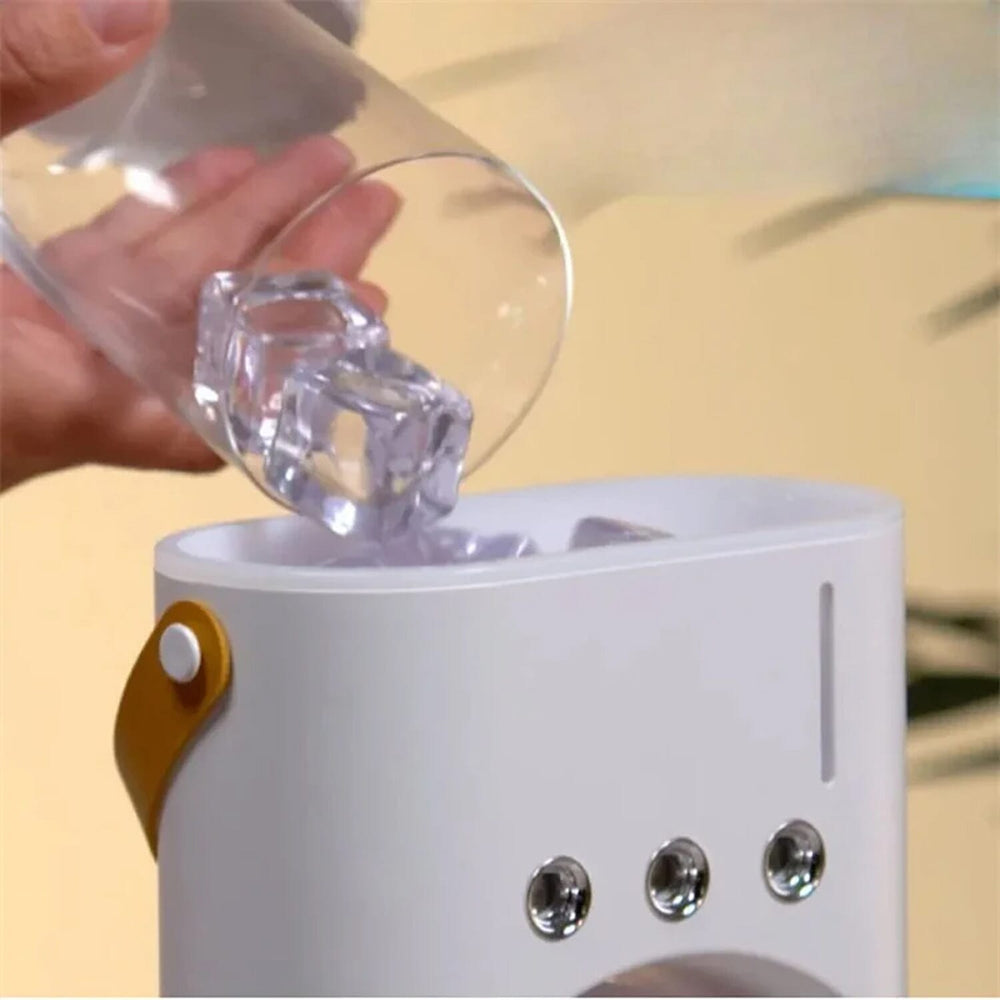 Portable Double Ended Spray Fan with Remote - White