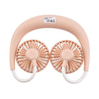 Portable Neck Fan with USB Rechargeable (1200mah) - Pink