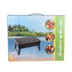 Portable Outdoor Folding BBQ Grill (Size 35x27x20cm) -  Black