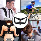 Posture Corrector with Adjustable Strap (Size 51x23 Cm) - Black
