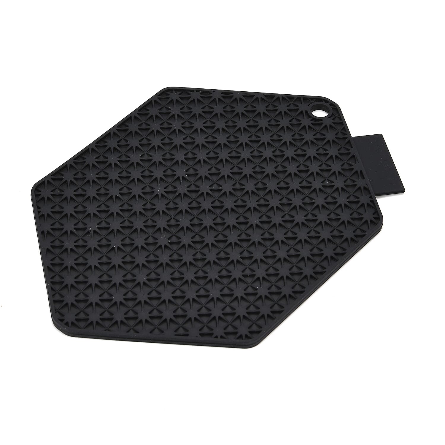 Set of 4 Heat-Resistant Silicone Pot Holders - Black