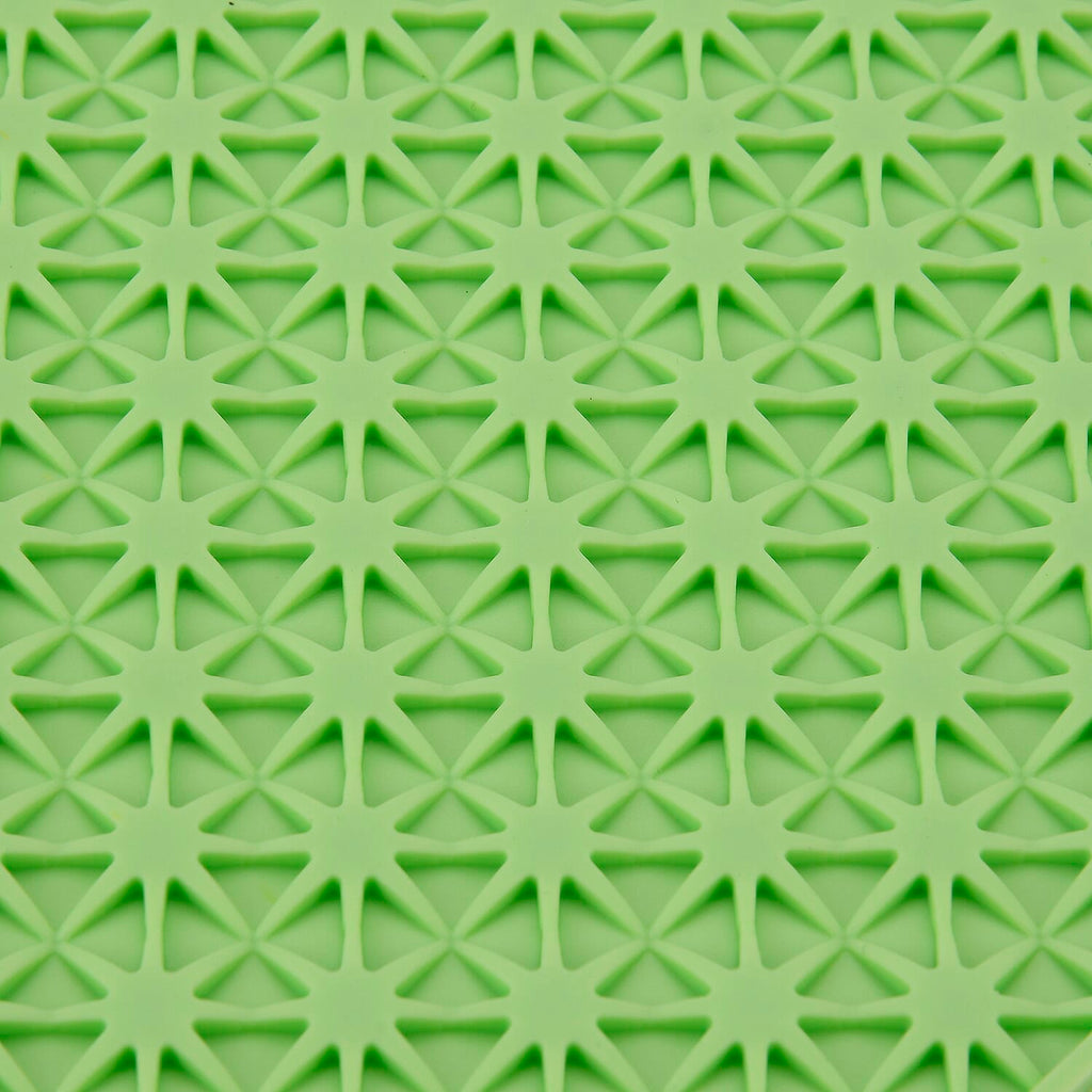 Set of 4 Hexagonal Silicone Potholders - Green