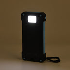 Solar Power Charged Power Bank 10000mAh with 2.1A Output - Blue