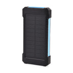 Solar Power Charged Power Bank 10000mAh with 2.1A Output - Blue