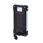 Solar Power Charged Power Bank 10000mAh with 2.1A Output - Blue
