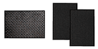 Premium Doormat Trio – Silver Metal Mat - Twin Pack Ripple Mats
