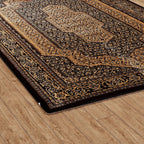 Polyester Traditional Rug and Door Mat (Size 120x1 cm) - Yellow & Yellow