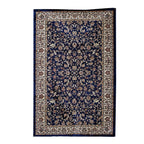 Polyester Traditional Rug and Door Mat (Size 120x1 cm) - Blue & Yellow