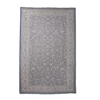 Polyester Traditional Rug and Door Mat (Size 120x1 cm) - Blue & Yellow