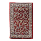 Polyester Traditional Rug and Door Mat (Size 120x1 cm) - Red & Yellow