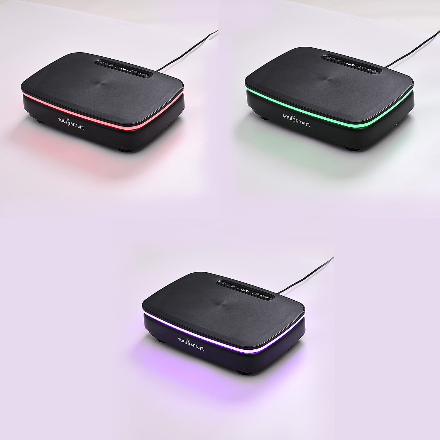Soulsmart RGB Vibration Platform with Bluetooth Speaker - Black