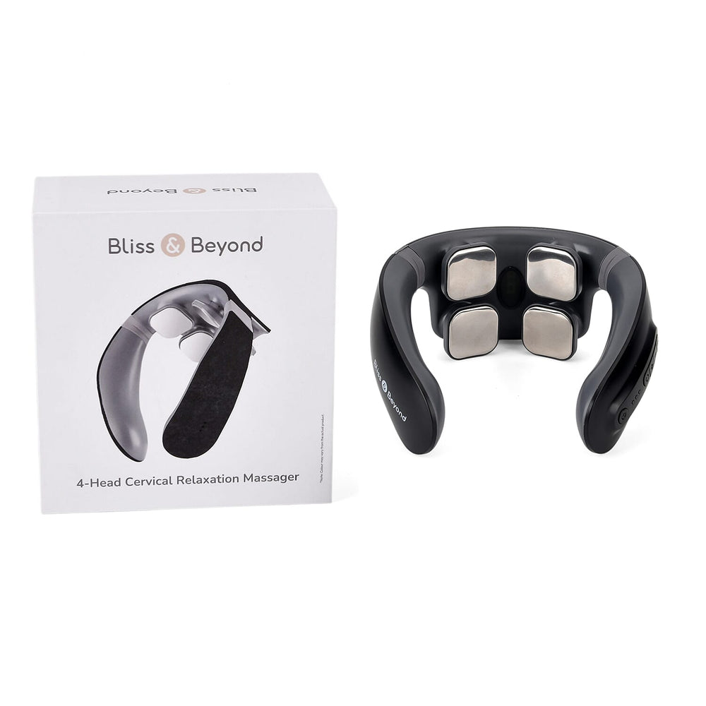 NEW LAUNCH - NECK MIRACLE - Bliss - Beyond Neck Massager with Red Light, EMS - Heat Therapy - USB Powered Lead Included