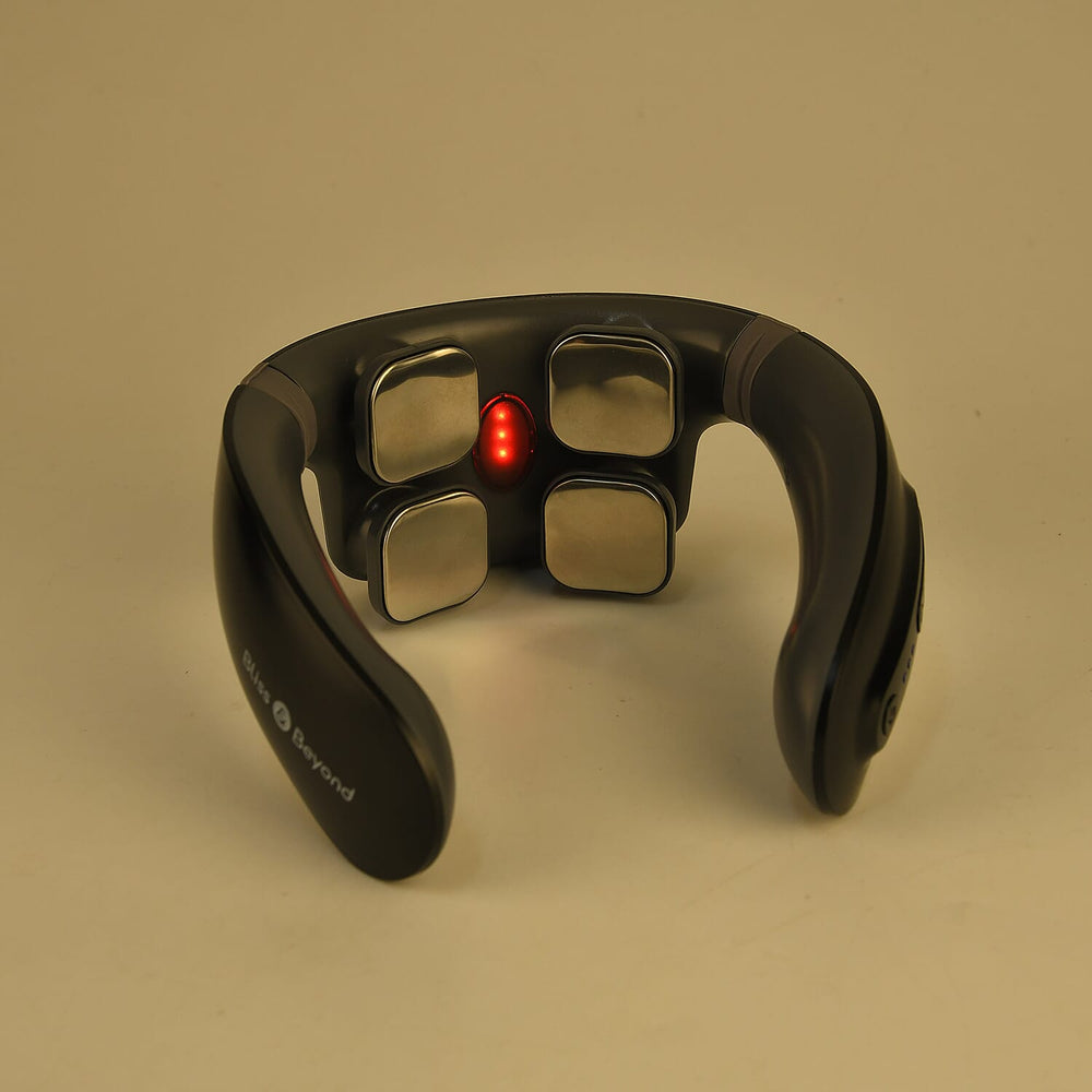 NEW LAUNCH - NECK MIRACLE - Bliss - Beyond Neck Massager with Red Light, EMS - Heat Therapy - USB Powered Lead Included