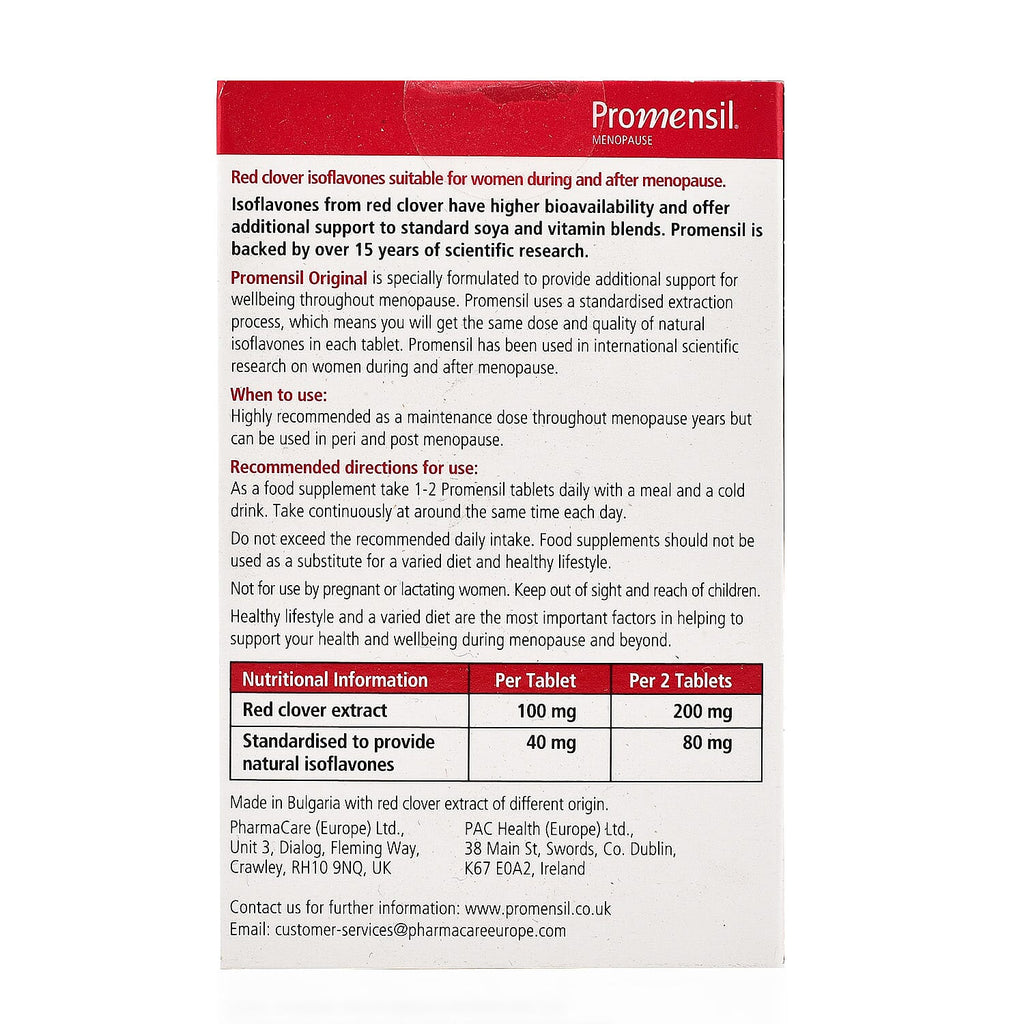Promensil Menopause Original Strength 30s (40mg Red Clover Isoflavones)