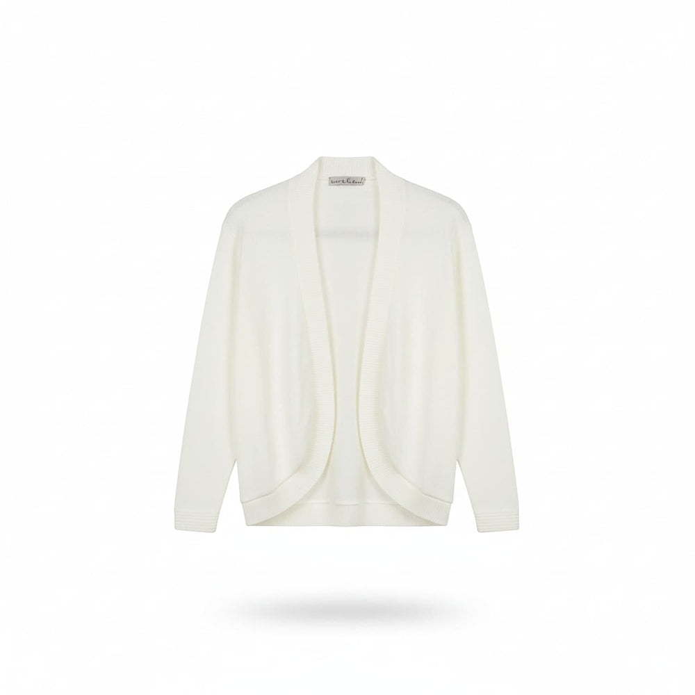 Pure And Natural Acrylic Cardigan (Size L to XL) - White