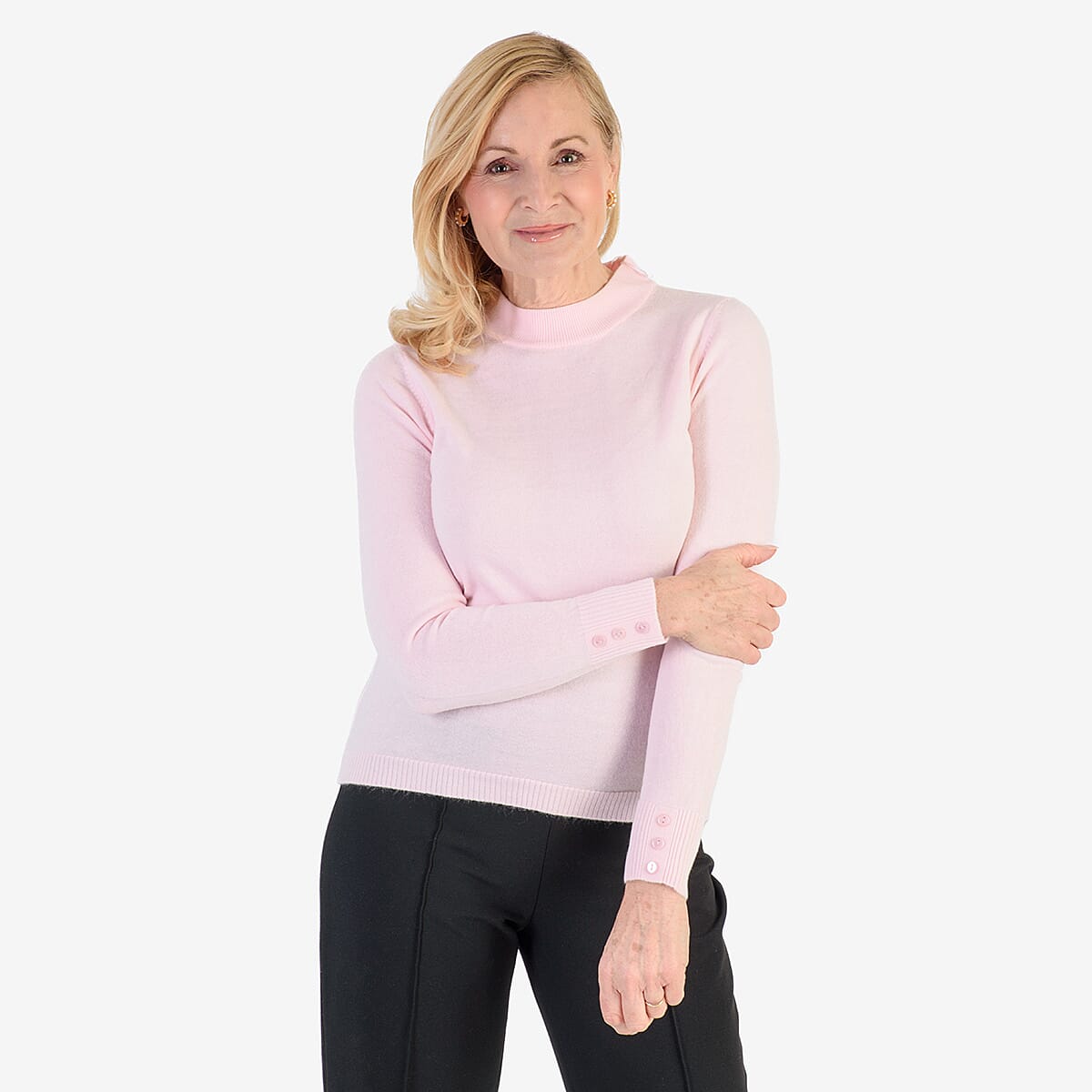Pure And Natural Acrylic Cashmillon Jumper (Size - 10-12) - Pink