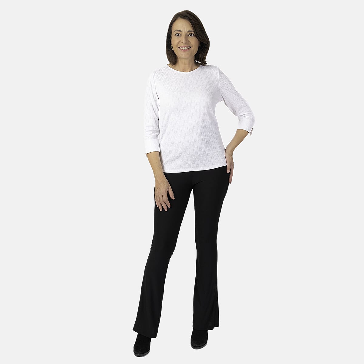 Pure And Natural Auburn Top (Size 10-12) - Ivory