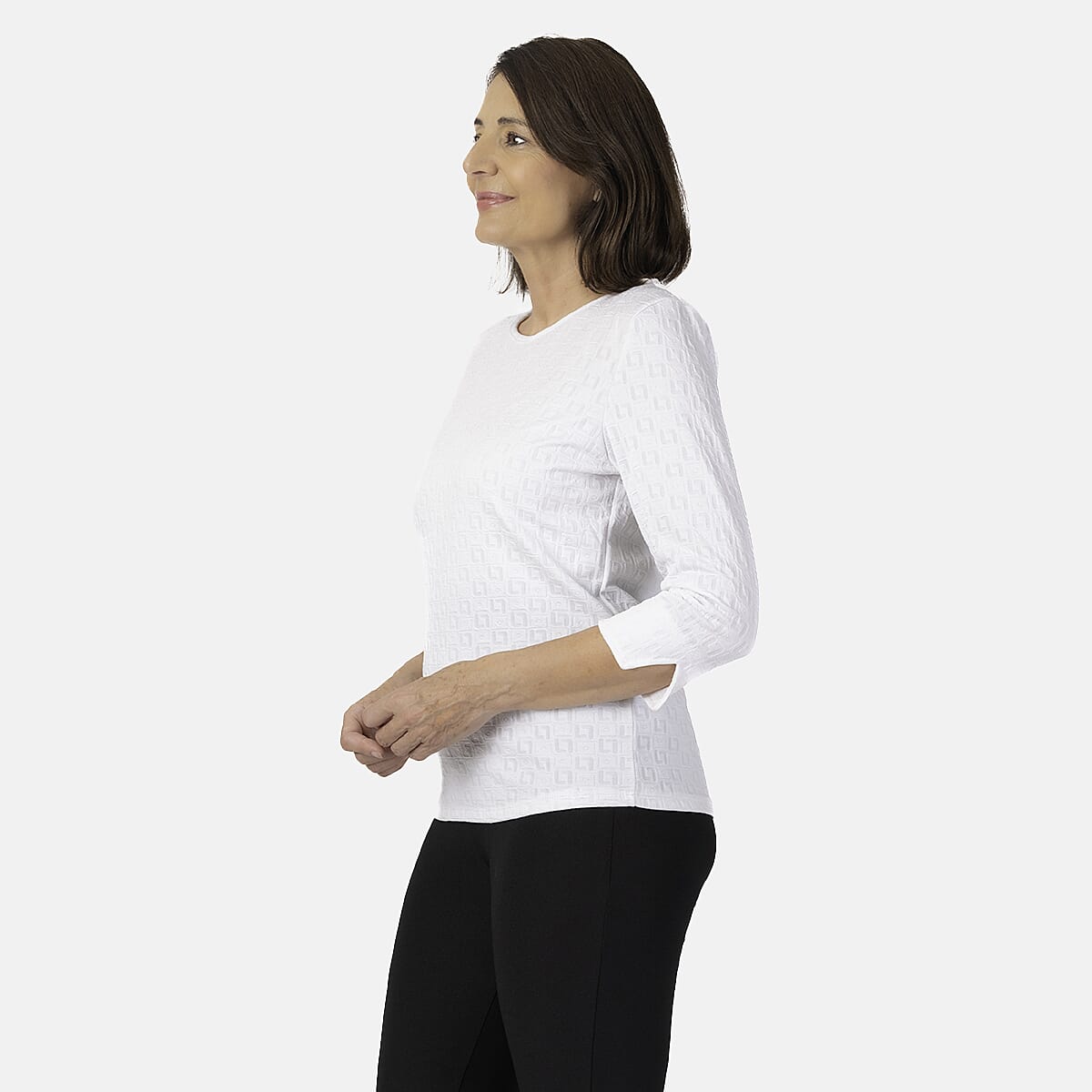 Pure And Natural Auburn Top (Size 10-12) - Ivory