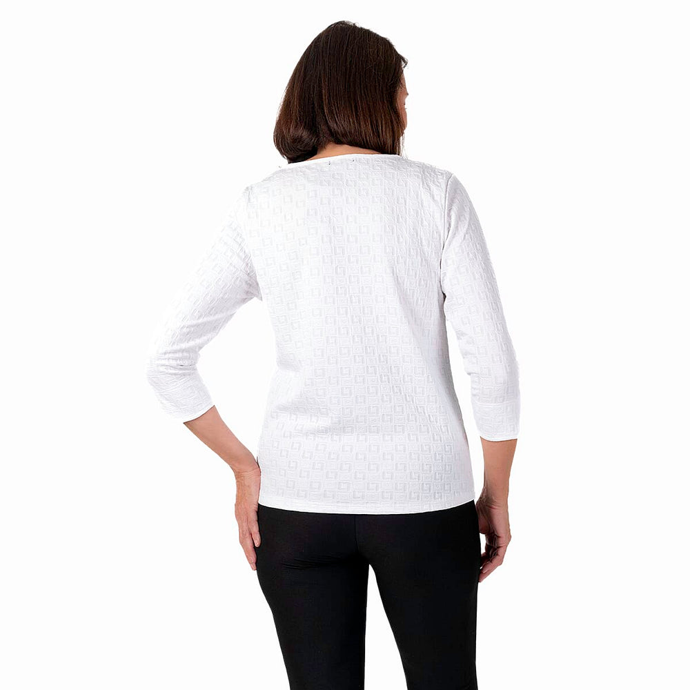Pure And Natural Auburn Top (Size 10-12) - Ivory