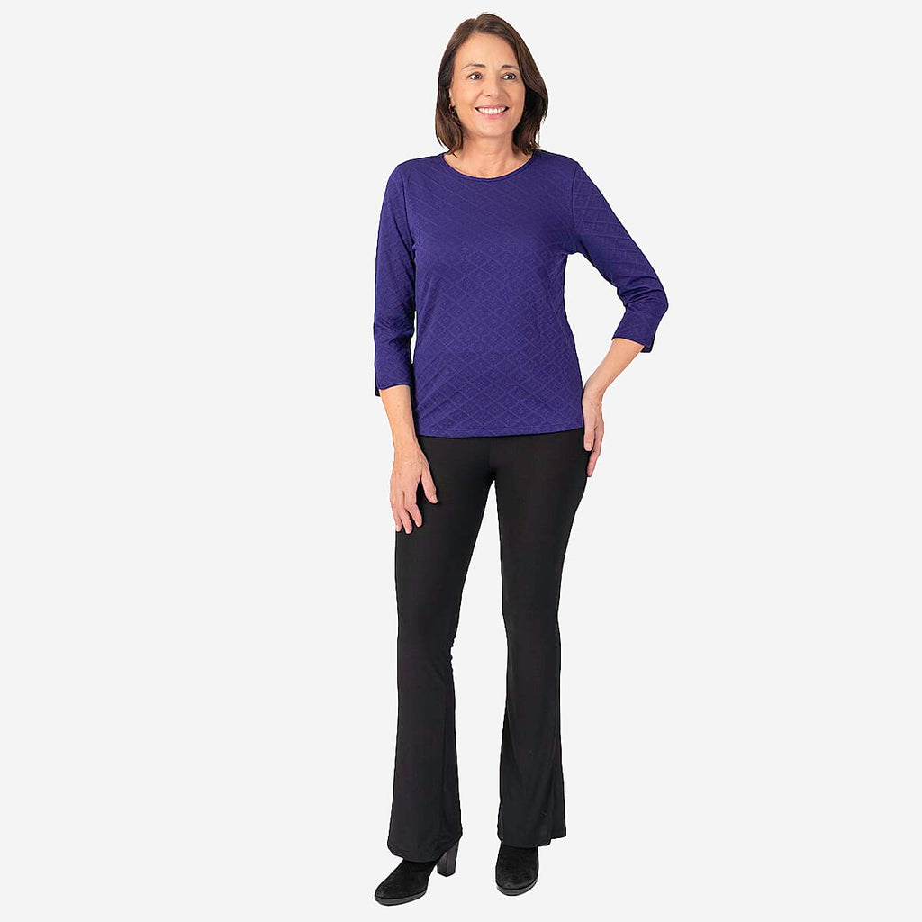 Pure And Natural Auburn Top (Size 10-12) - Purple
