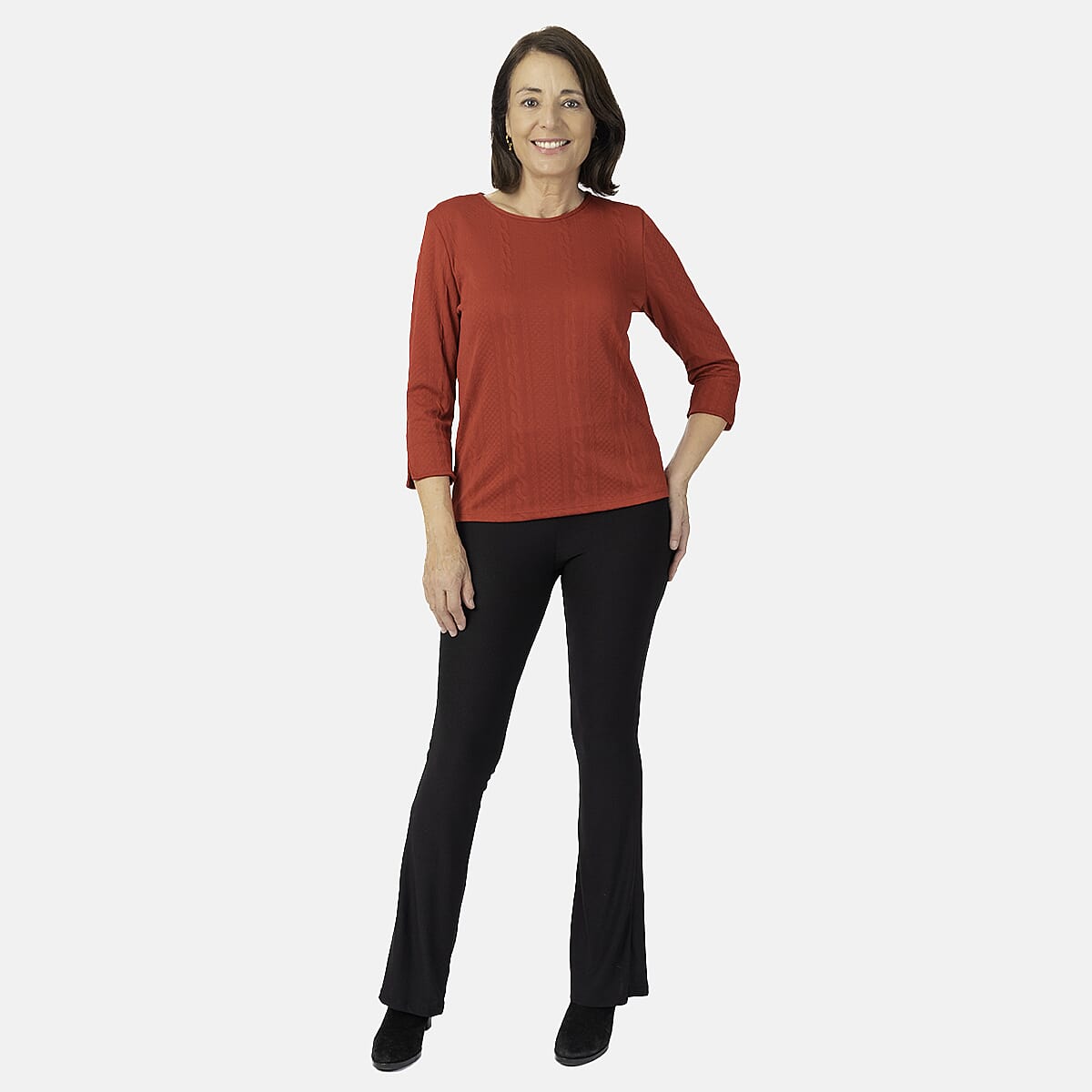 Pure And Natural Auburn Top (Size 10-12) - Red