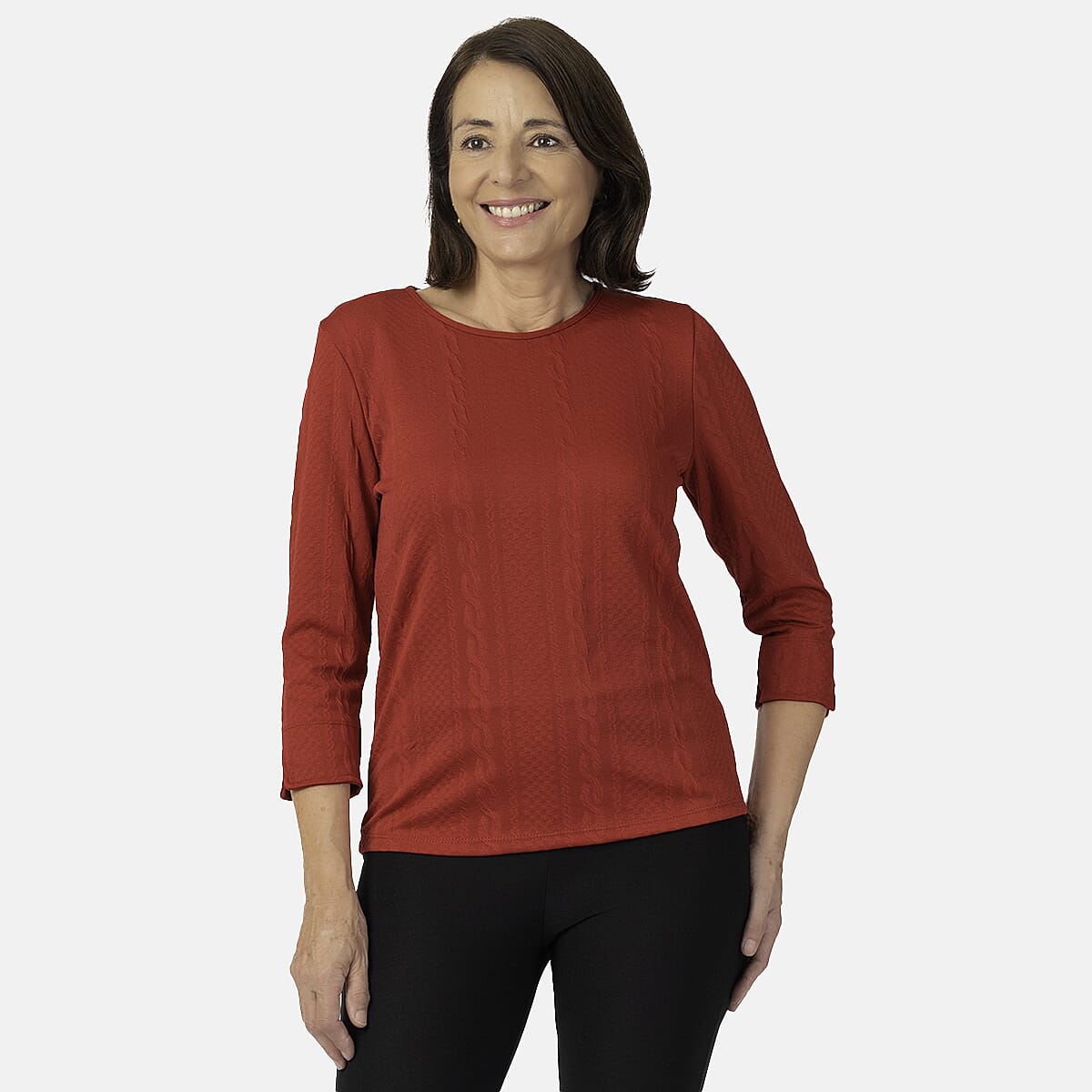 Pure And Natural Auburn Top (Size 10-12) - Red