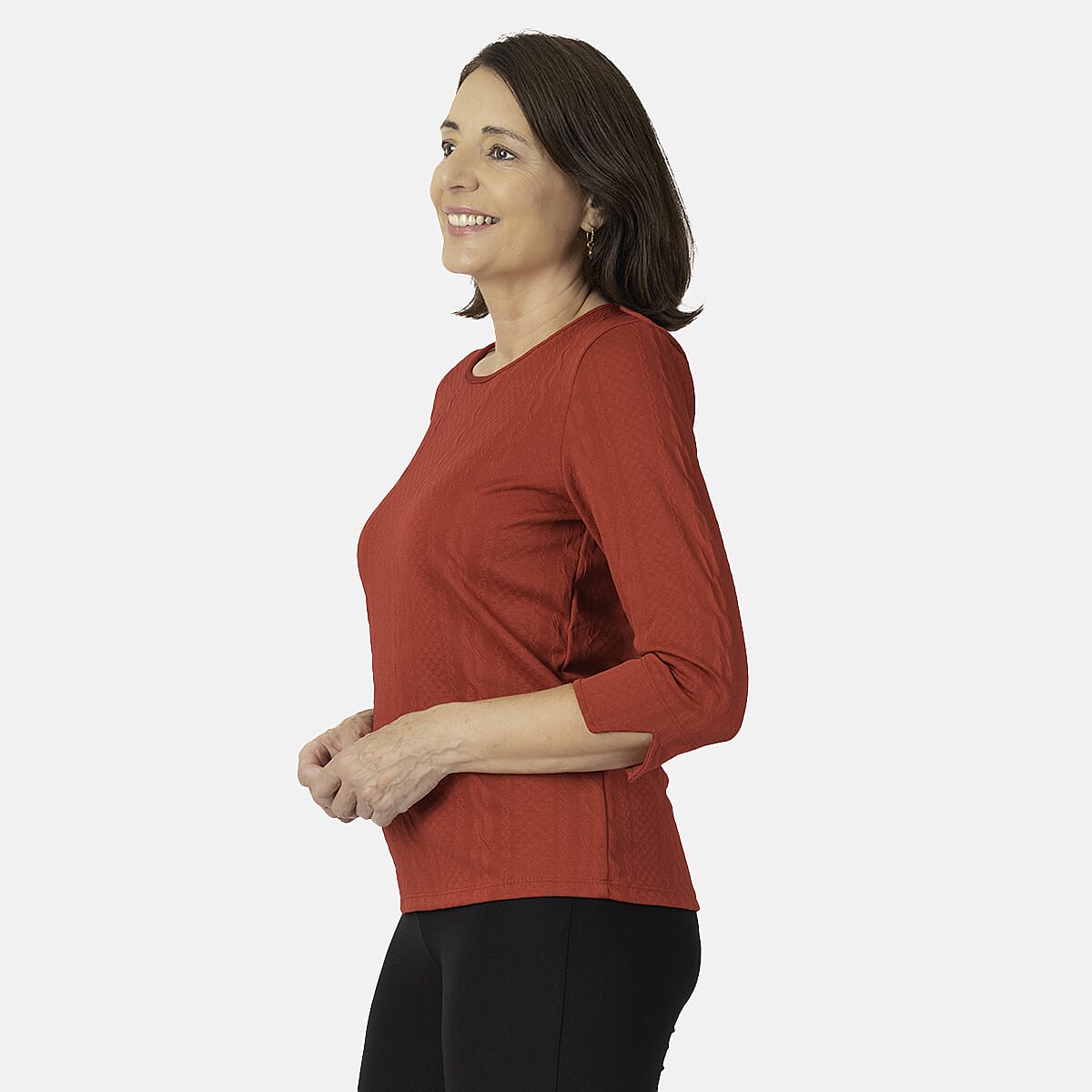 Pure And Natural Auburn Top (Size 10-12) - Red