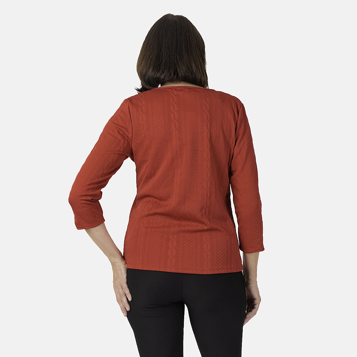 Pure And Natural Auburn Top (Size 10-12) - Red