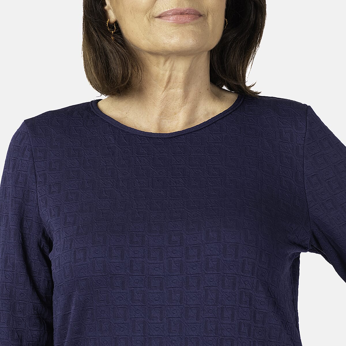 Pure And Natural Auburn Top (Size 18-20) - Navy