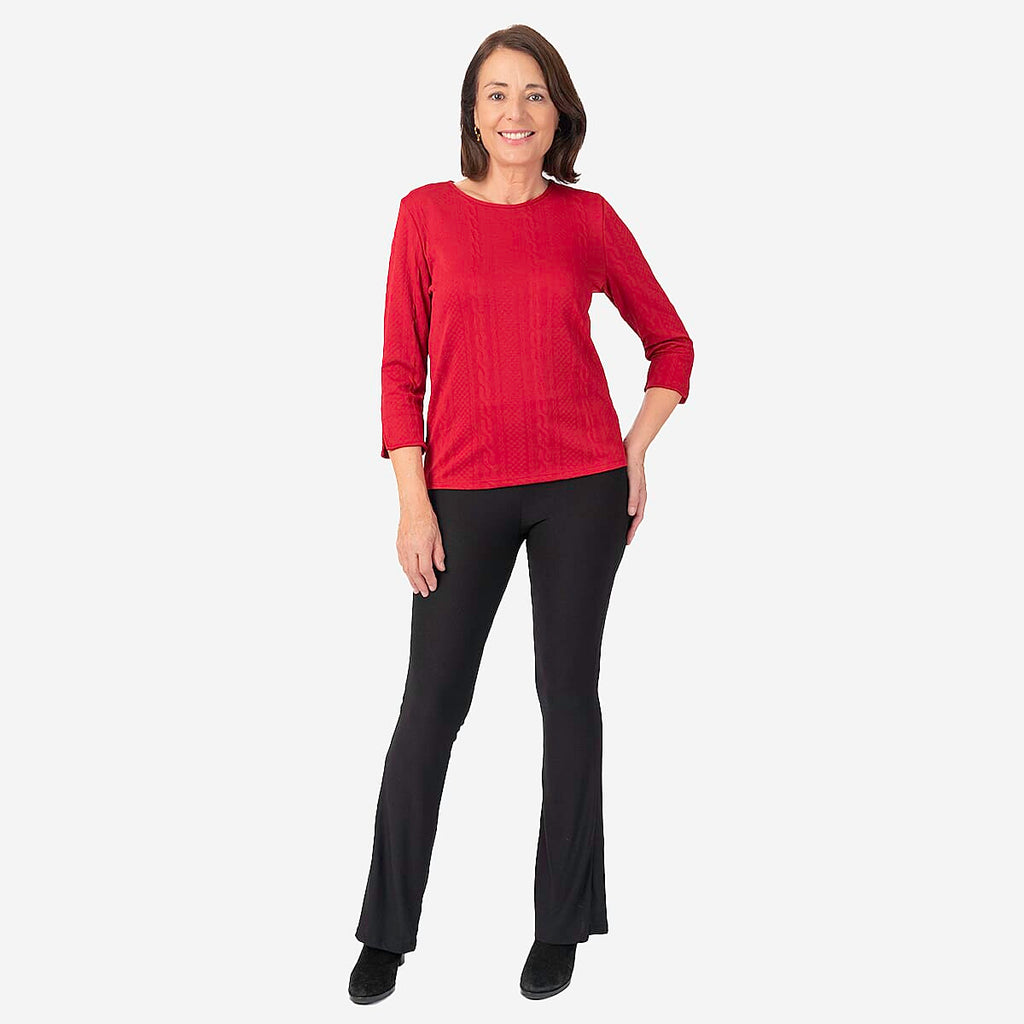 Pure And Natural Auburn Top (Size 18-20) - Red