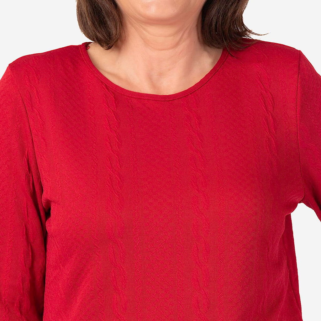 Pure And Natural Auburn Top (Size 18-20) - Red