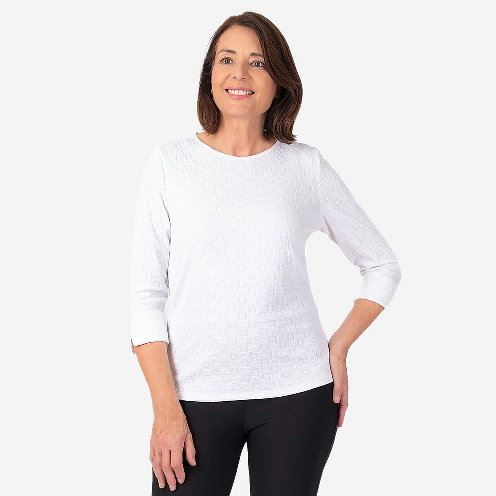 Pure And Natural Auburn Top (Size 22-24) - Ivory