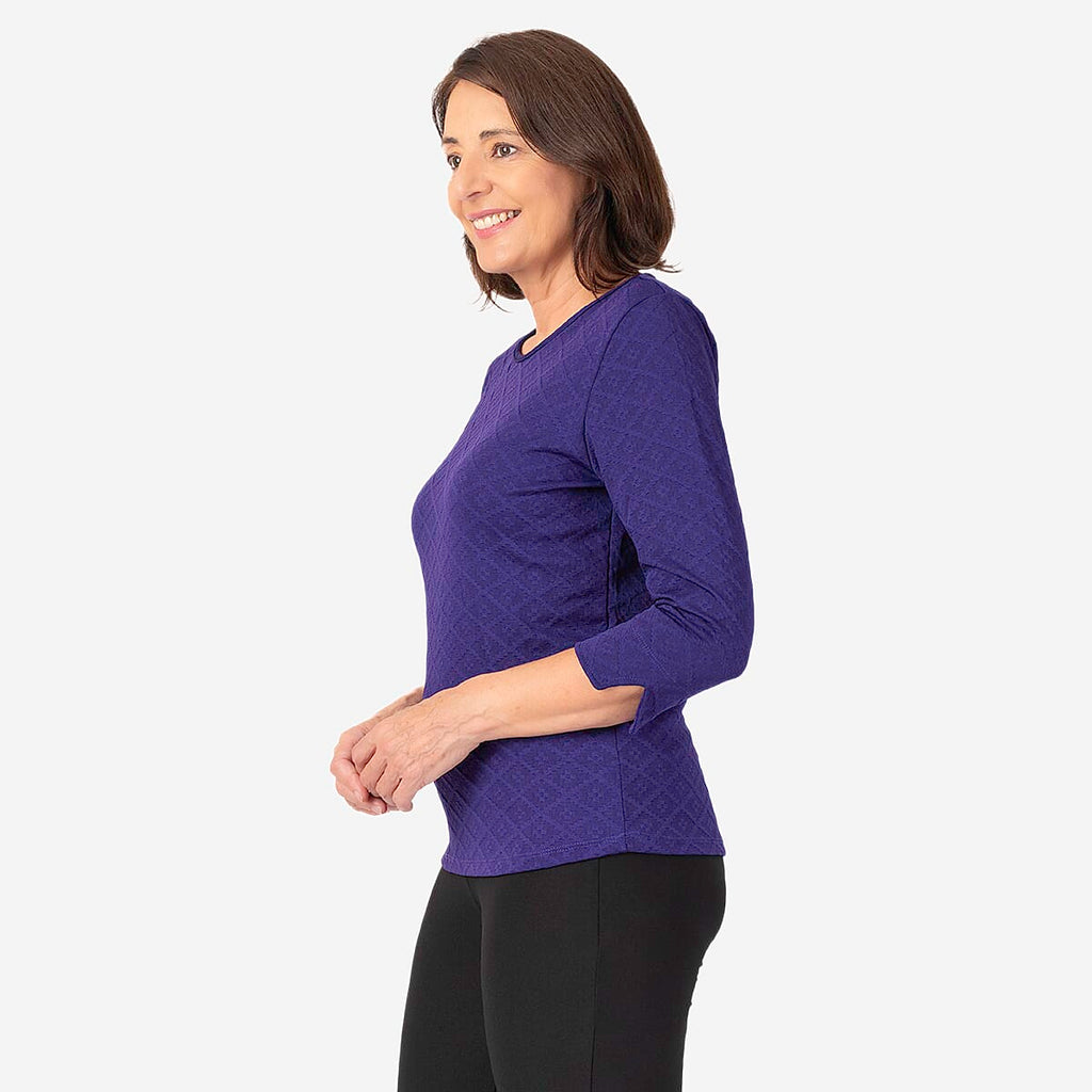 Pure And Natural Auburn Top (Size 22-24) - Purple