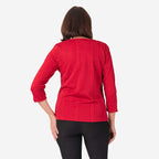 Pure And Natural Auburn Top (Size 22-24) - Red