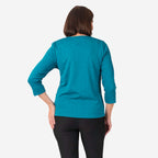 Pure And Natural Auburn Top (Size 22-24) - Teal