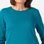 Pure And Natural Auburn Top (Size 22-24) - Teal