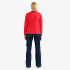 Pure And Natural Crew Neck Cardigans (Size 20) - Red