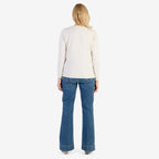Pure And Natural Crew Neck Cardigans (Size 10) - Ivory