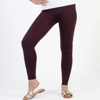 Pure And Natural Fleece Leggings (Size M-L) - Burgandy