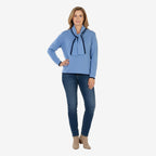 Pure And Natural Scarf Jumper (Size M) - Blue
